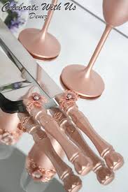Rose Gold Wedding Cake Servers Knives Wedding Cake Server Rose Gold Wedding Cakes Gold Wedding Cake Wedding Cake Server