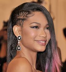 Chanel Iman Edges Up Her Hair With A Side Braid Fab American Hairstyles Braided Hairstyles Womens Hairstyles