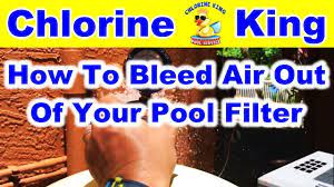 Short of that, most sand filters seem to do well about 2/3 full of sand and the top third empty. How To Bleed Air Out Of Your Pool Filter Chlorine King Pool Service Youtube