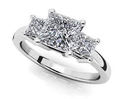 New arrivals · exclusive offers · gift ideas · live chat Princess Cut Diamond Three Stone Ring
