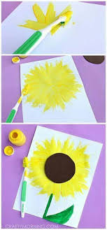 Sunflower Art Sunflower Crafts Fun Summer Crafts Art For Kids