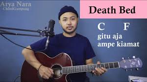 Chord Gampang Death Bed Powfu By Arya Nara Tutorial Gitar Untuk Pemula Youtube