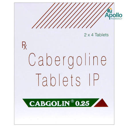 Buy Cabgolin 0.25 Tablet online | Uses, Side Effects, Price and substitutes | Apollo Pharmacy