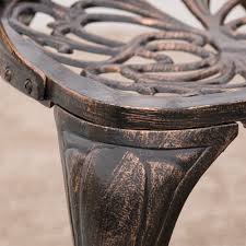 To this is a set of brown jordan style cast aluminum shell form grotto style outdoor dining chairs with new upholstery. Haitian Outdoor Cast Aluminum 7 Piece Dining Set By Christopher Knight Home Overstock 6523018