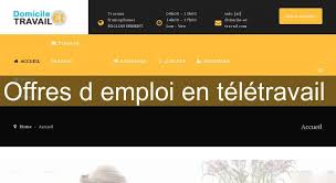 Les offres de missions ou de télétravail. Offres D Emploi En Teletravail Secretariat