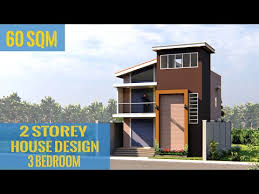 2 Story House Design 3 Bedroom 60sqm Ghar Ka Naksha Youtube