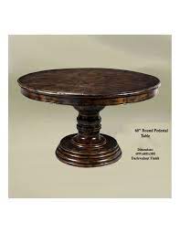 Size of table is 76l x 42w… price upon request Rustic Home Bar Furniture Round Pedestal Table 60
