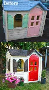 50 Completely Random Must Know Mind Blowing Diy Life Hacks Diy Home Sweet Home Play Houses Little Tikes Playhouse Makeover Little Tikes Playhouse