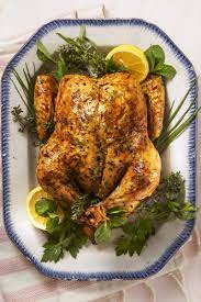 Lemony Herb Roast Chicken Recipe Entree Recipes Holiday Entrees Easter Dinner Recipes