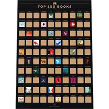It is an amazing gift (or treat for oneself) for cinema fans! Scratch Off Book Poster 100 Books To Read Before You Die Yinz Buy