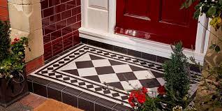 Edwardian floor tiles are geometric ceramic tiles that were created with versatility in mind. Victorian Floor Tiles Small Porch Tile Ideas