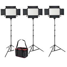 Godox Led500c 2 Color Mode Pro Led Video Light 3 Light Kit Combo Video Lighting Shashinki