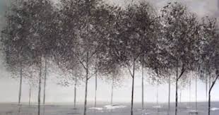 Black And White Photos Of Trees Black And White Trees Part 1 Beginner Acrylic Painting Easy Landscape In Grayscale Black And White Tree Abstract Landscape Landscape