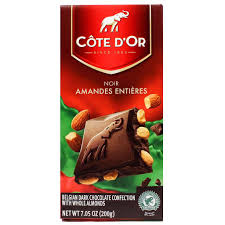 We sell a wide variety of cote d'or chocolates such as côte d'or milk chocolate buy côte d'or chocolates from our online shop. Cote D Or Dark Chocolate With Whole Almonds 6 3 Oz 200g Yummy Bazaar