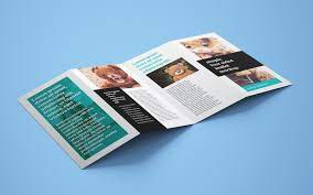 Marketing brochure that is folded for easy mailing in an envelope. Free Accordion 4 Fold Brochure Leaflet Mockup Psd Templates Good Mockups