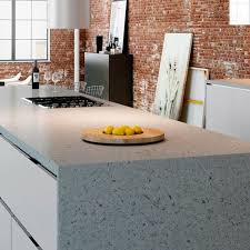 Caesarstone knows the secret of using natural raw quartz minerals to craft the most durable and safe countertops. Quartz Countertop Ice Concrete Compac The Surfaces Company Kitchen