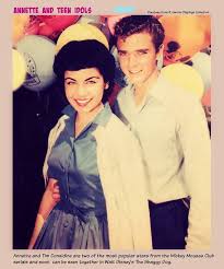 Annette and Tim Considine (ca 1959) | Vintage movie stars, Mouseketeer,  Annette funicello