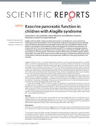 pdf exocrine pancreatic function in children with alagille