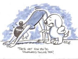 Yoga Cartoon Cartoon Downward Facing Dog Medium By Subwaysurfer Tagged Yoga Downward Dog Yoga Yoga Funny Dog Yoga
