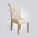 Upholstered Chesterfield Dining Chair - Best of Exports
