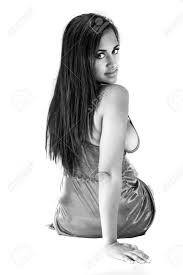 Busty And Beautiful Young Indian Woman In An Attractive Nightieshot On A  White Background. Stock Photo, Picture and Royalty Free Image. Image  35603419.