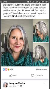 Gray can make hair appear a bit thinner than it previously looked. Grey Hair Grombre Silver Sisters Gray Hair Growing Out Grey Hair Beautiful Old Woman