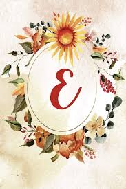 Ariel skelley / getty images an alphabet is made up of the letters of a language, arranged. Notebook 6 X9 Letter E Orange Green Floral Design Letter Initial E Orange Green Floral Design Notebook 6 X9 Alphabet Series Glow Life On 9781711839516 Amazon Com Books