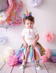 Birthday Dress For 1 Year Old Boy Collective Baby Girls First Birthday Unicorn Outfit 1stbirthday Birthdayparty Birthd First Birthday Outfit Girl Birthday Girl Outfit First Birthday Outfits
