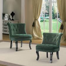 From plain fabric, to crushed velvet, to bright and bold floral patterns, we've got armchairs for everyone. 29 Mo Finance Green Upholstered Chair Set Of 2 Jane Tufted Abunda