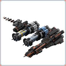 MOC NON MOC Building Blocks Spaceship UNN Thomas Prince Patrol Destroyer  AGATHA KING Movieship Model Bricks DIY Model Bricks Toy