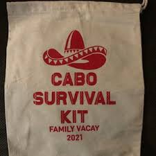Cabo Survival Kit-cabo Crew Favor Bag-hangover Kit-survival Kit-recovery  Kit-bachelorette Weekend-mexico Wedding-cabo San Lucas-fiesta