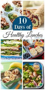 10 Days Of Healthy Lunch Ideas For Work And School Healthy Lunches For Work Cheap Healthy Lunch Easy Healthy Lunches