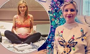 Rachel riley was seen stepping out for the first time since announcing she is expecting her second child with husband pasha kovalev. Pregnant Rachel Riley Shows Baby Bump On Christmas Jumper Day Daily Mail Online