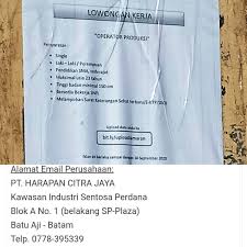 Maybe you would like to learn more about one of these? Link Lowongan Kerja Batam City Terbaru Facebook