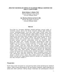 Pdf Jenayah Dan Masalah Sosial Di Kalangan Remaja Cabaran Dan Realiti Dunia Siber Nor Affy Academia Edu