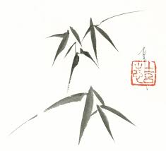 Ink Painting Bamboo Leaves Chinese Art Painting Bamboo Art Painting Japanese Ink Painting