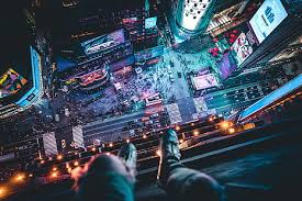 If the sheer number of people wasn't enough, everyone is also screaming at the top of their lungs (without masks) and potentially spreading droplets all over. Hd Wallpaper Night City Top View Legs Roof Overview Megalopolis New York Wallpaper Flare