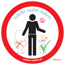 pin auf saubere toilette sitzen pinkeln aufkleber