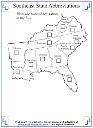 Printable worksheets make learning fun and interesting. 4th Grade Social Studies Southeast Region States