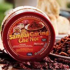 Sambal is a chili sauce or paste, typically made from a mixture of a variety of chili peppers with secondary ingredients such as shrimp paste, garlic, ginger, shallot, scallion, palm sugar, and lime juice. Sedap Sambal Garing Ikan Bilis Che Nor Sambal Goreng Kering Shopee Malaysia