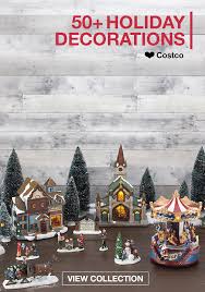 We Love This Collection Of 90 Holiday Decorations From Costco From Traditional Chr Traditional Christmas Tree Christmas Decorations Christmas Village Display