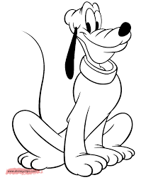 You'll be jumping for joy for this interactive coloring page for kids! Pluto Coloring Pages 2 Disneyclips Com