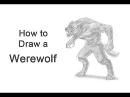 Add on shadows for its face hair. How To Draw A Werewolf Youtube