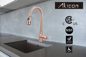 4.6 out of 5 stars. Antique Copper Single Hole Pull Down Sprayer Copper Kitchen Sink Faucet Single Handle Five Years Warranty