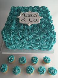 Square 40th Birthday Cakes For Ladies Tiffany Rosettes 3646 40th Birthday Cakes Square Birthday Cake Cake Decorating Frosting