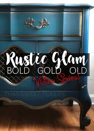 Allow the piece to dry overnight. Rustic Gold Paint Finish Rustic Glam That Sweet Tea Life