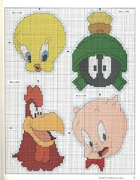 Tweetiebird Looney Tunes Characters Crossstitch Embroidery Modelleri Ornekleri Capraz Dikis Modelleri Kanavice Tasarimlari Ve Kanavice