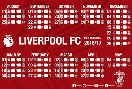 The latest liverpool fc schedule news from liverpool.com. Liverpool Fc Pl Fixtures 2018 19 Liverpool Fc Uzbekistan Facebook