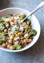 Pasta salad with israeli couscous. Israeli Couscous Salad With Broccoli Chickpeas And Pesto Double Thyme