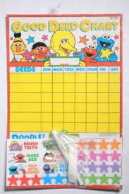 Details About Esa3083 Sesame Street Good Deed Chart Write N Play Colorforms 1992 Unopened